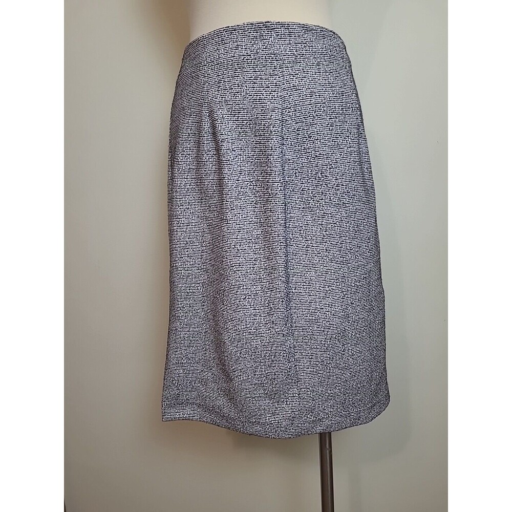 Ellen Tracy Women’s Size Medium Straight Pencil Skirt Black White